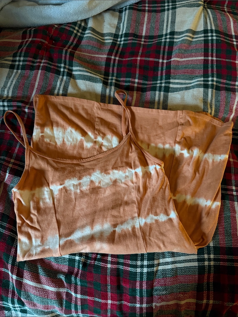 Tie-Dye Rust Orange Dress